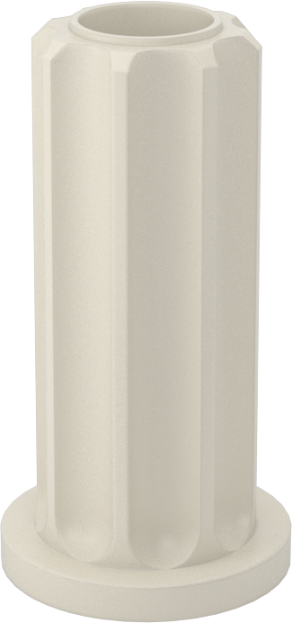 Konik Yuvarlak Tekerlek Sapı için Montaj Soketi, Sürtünmeli Kavrama, İtme, 3/4" iç çaplı yuvarlak boru için