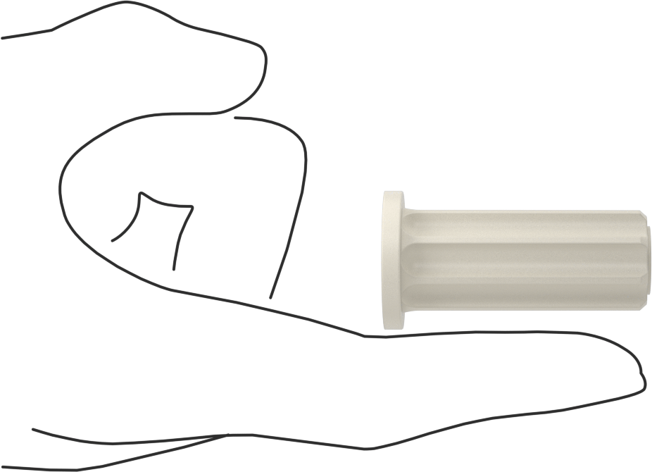 Konik Yuvarlak Tekerlek Sapı için Montaj Soketi, Sürtünmeli Kavrama, İtme, 3/4" iç çaplı yuvarlak boru için