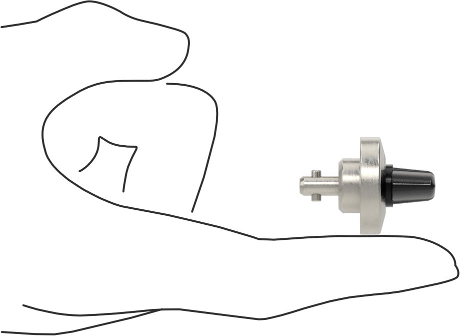 Çeyrek Dönüşlü Hızlı Değiştirilebilir Sabitleme Kelepçesi, 1/8“ ila 3/8” Levha Kalınlığı için, 5 mm Şaft Çapı