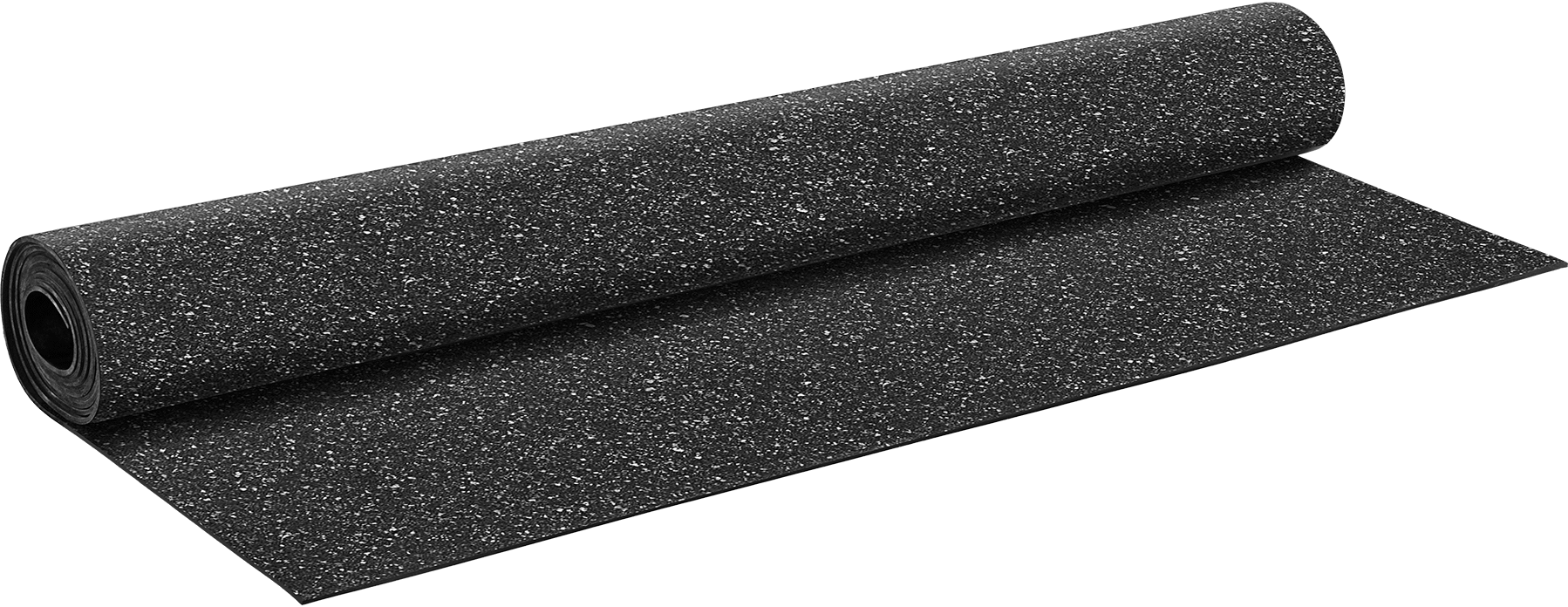 Geri Dönüştürülmüş Kauçuk Levha, 36" Genişlik x 10 Fit Uzunlukta Rulo, 1/8" Kalınlık
