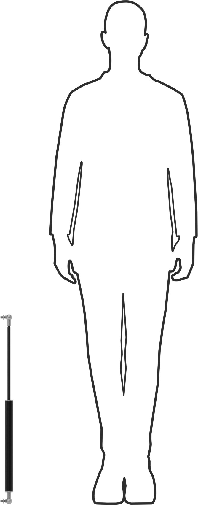 Değişken Ayarlı Doğrusal Hız Sınırlayıcı, 9,8" Strok Uzunluğu, 270 lbs. Sıkıştırma Kuvveti