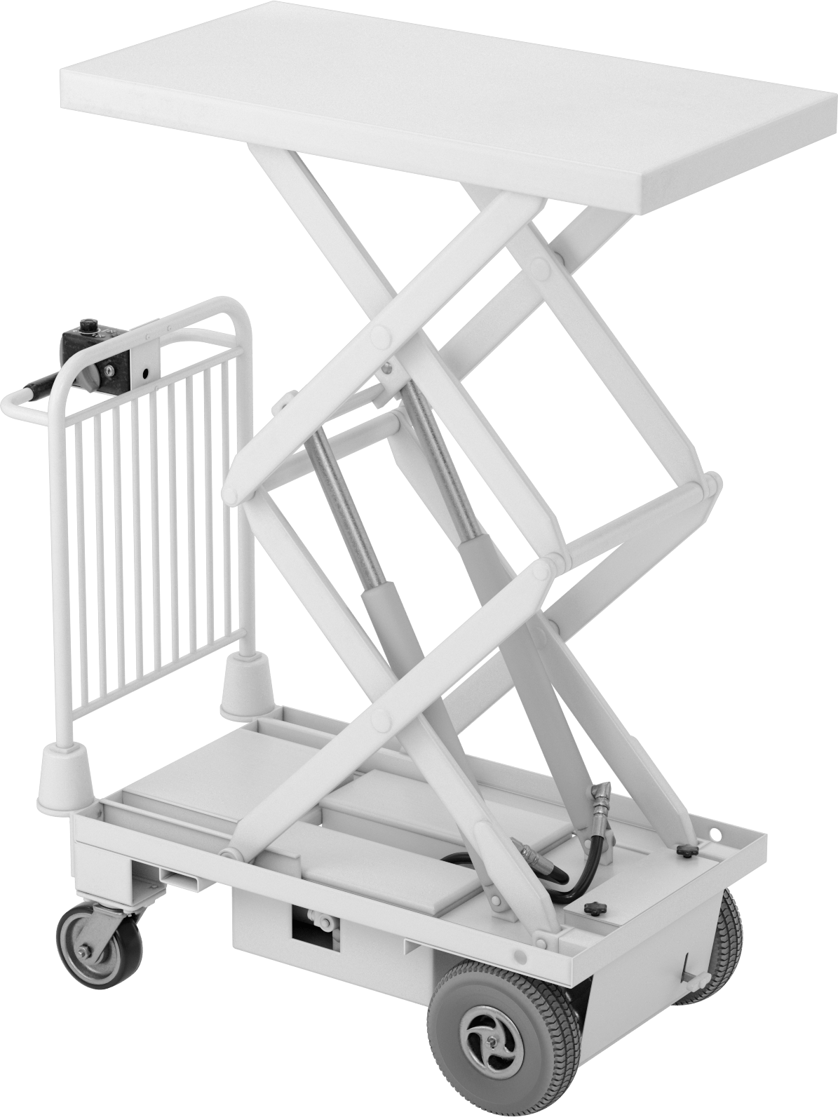 Motor Tahrikli Pille Çalışan Kaldırma Masası