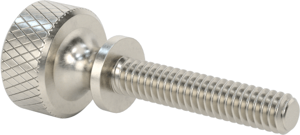 Paslanmaz Çelik Genişletilmiş Yaka Tırtıllı Başlı Ayar Vidası, M2 x 0,40 mm Diş Boyutu, 10 mm Uzunluk