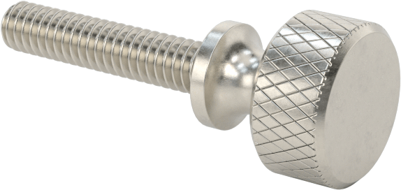 Paslanmaz Çelik Genişletilmiş Yaka Tırtıllı Başlı Ayar Vidası, M2 x 0,40 mm Diş Boyutu, 10 mm Uzunluk