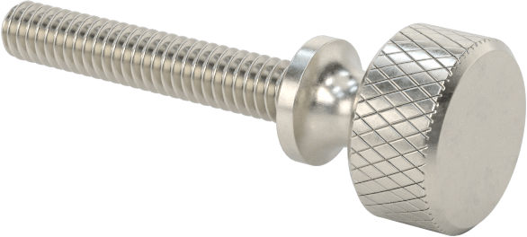 Paslanmaz Çelik Genişletilmiş Yaka Tırtıllı Başlı Ayar Vidası, M2 x 0,40 mm Diş Boyutu, 12 mm Uzunluk