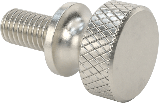 Paslanmaz Çelik Genişletilmiş Yaka Tırtıllı Başlı Ayar Vidası, M3 x 0,50 mm Dişli Boyutu, 6 mm Uzunluk