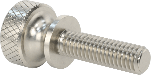 Paslanmaz Çelik Genişletilmiş Yaka Tırtıllı Başlı Ayar Vidası, M3 x 0,50 mm Dişli Boyutu, 10 mm Uzunluk