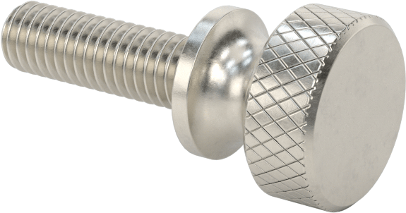 Paslanmaz Çelik Genişletilmiş Yaka Tırtıllı Başlı Ayar Vidası, M3 x 0,50 mm Dişli Boyutu, 10 mm Uzunluk
