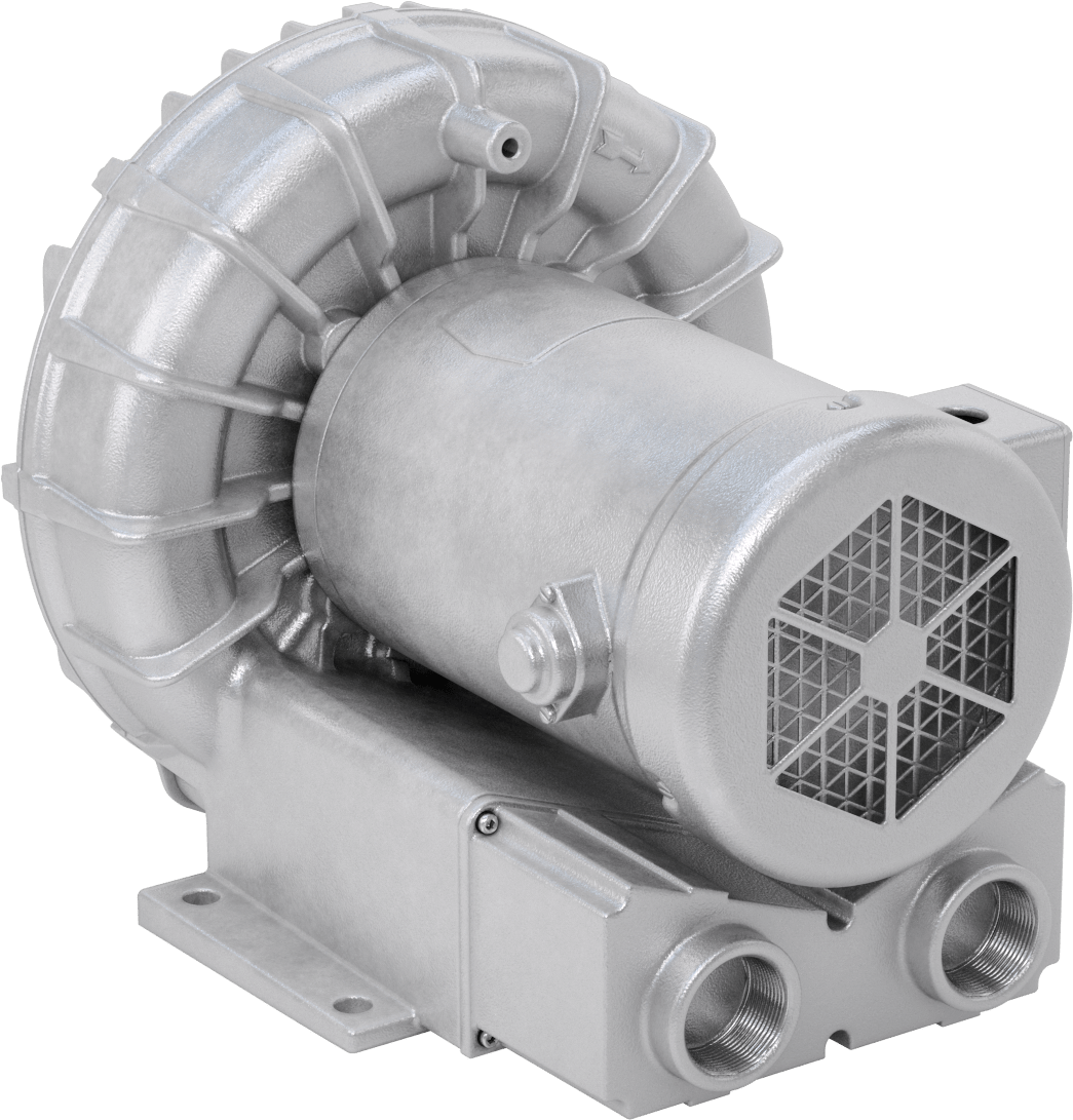 Yüksek Akışlı Düşük Basınçlı Sıkıştırılmış Hava Üfleyici, 208-230/460 VAC, 3-Phase, 160 CFM @ 0 PSI, 2-1/2 hp