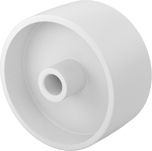 Paten Tekerleği, ABS, 1-5/8“ Çap x 13/16” Genişlik
