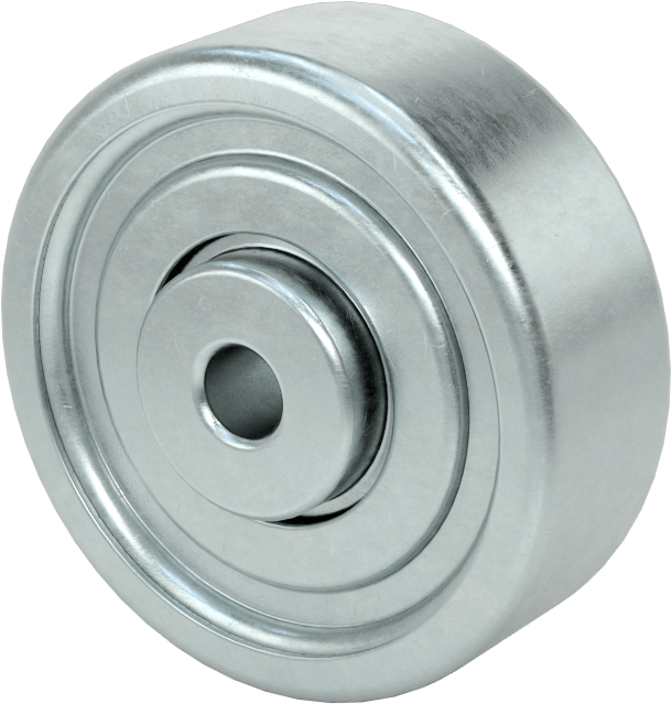 Paten Tekerleği, Çelik, 2-1/4“ Çap x 13/16” Genişlik, 300 lbs. Kapasite