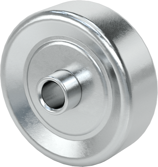 Paten Tekerleği, Çelik, 1-17/32“ Çap x 1/2” Genişlik