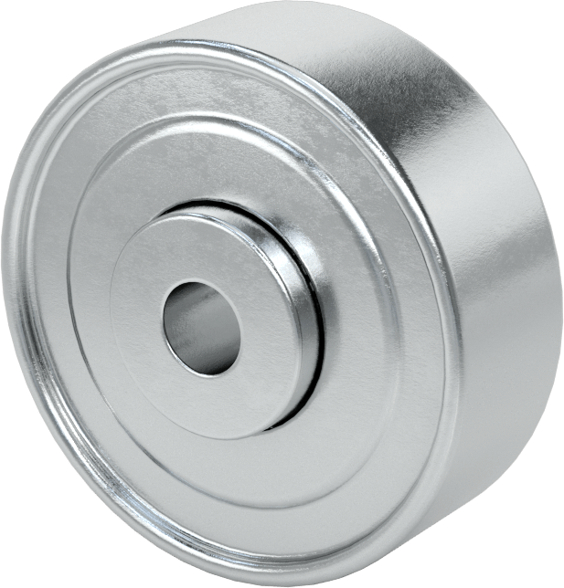 Paten Tekerleği, Çelik, 2-1/4" Çap, 3/8" Aks için, 425 lb. Kapasite, Çelik Yatak