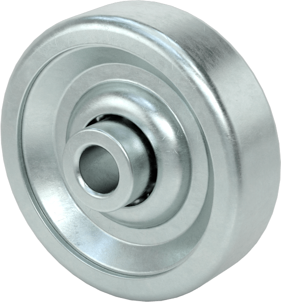 Paten Tekerleği, Çelik, 1-15/16" Çap, 5/16" Aks, 200 lb. Kapasite, 7/8" Toplam Genişlik