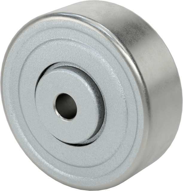 Paten Tekerleği, Çelik, 2-1/4“ Çap x 13/16” Genişlik, 5/16" Aks için, 425 lb. Kapasite