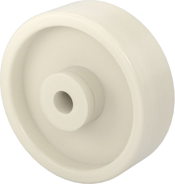 Paten Tekerleği, Naylon, 2“ Çap x 5/8” Genişlik, Beyaz