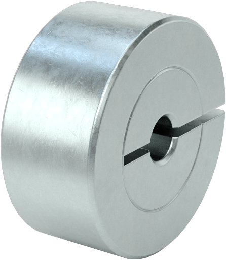 Kelepçeleme Mil Yaka, 1/8" Çap için, Çinko Kaplamalı 1215 Karbon Çelik