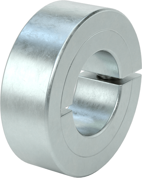 Kelepçeleme Mil Yaka, 3/4" Çap için, Çinko Kaplamalı 1215 Karbon Çelik