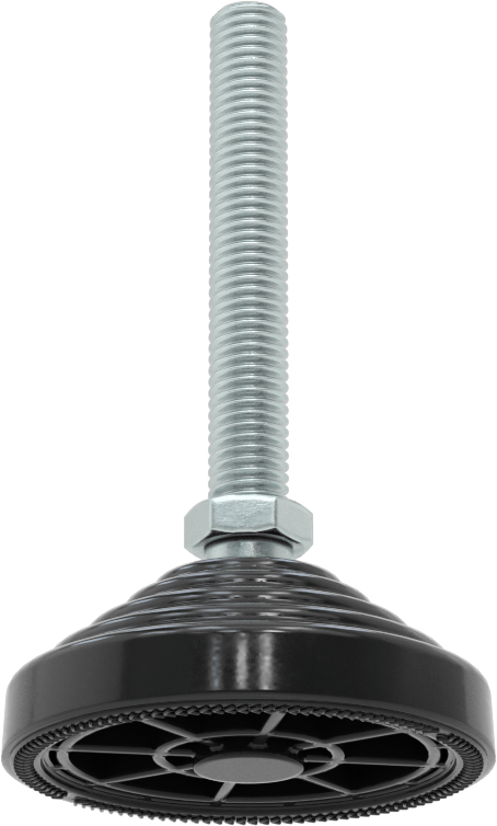 Statik Kontrol Döner Seviyeleme Montajı, 68 mm uzunluğunda M10 x 1,5 mm dişli saplamalı