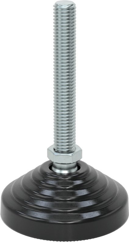 Statik Kontrol Döner Seviyeleme Montajı, 68 mm uzunluğunda M10 x 1,5 mm dişli saplamalı