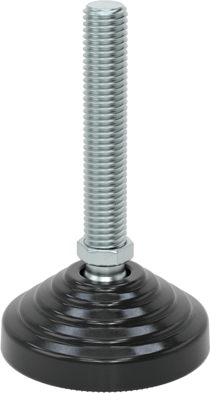 Statik Kontrol Döner Seviyeleme Montajı, 68 mm uzunluğunda M12 x 1,75 mm dişli saplama ile