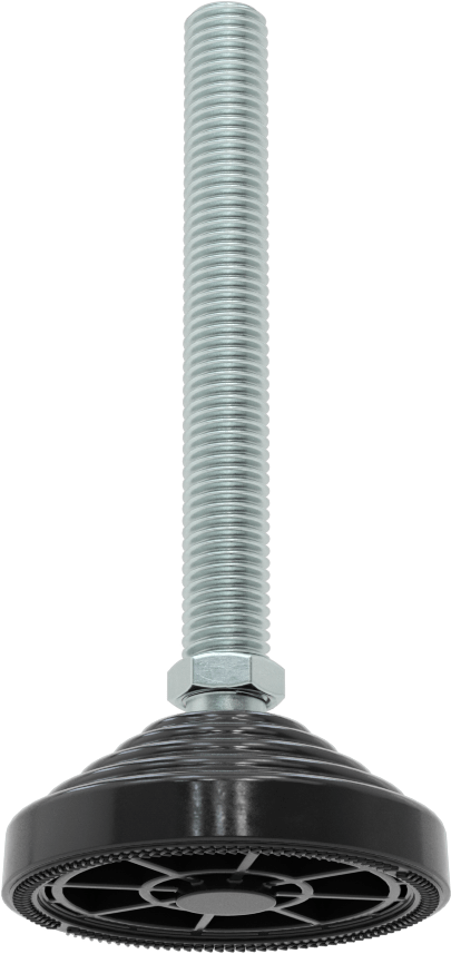 Statik Kontrol Döner Seviyeleme Montajı, 98 mm Uzunlukta M12 x 1,75 mm Dişli Saplama ile