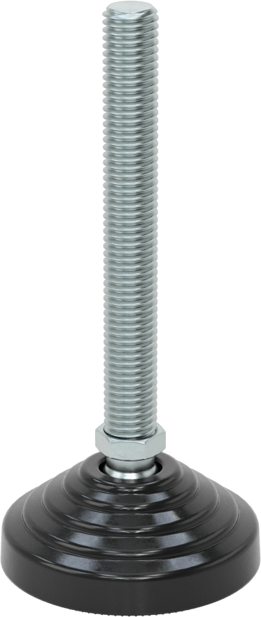 Statik Kontrol Döner Seviyeleme Montajı, 98 mm Uzunlukta M12 x 1,75 mm Dişli Saplama ile