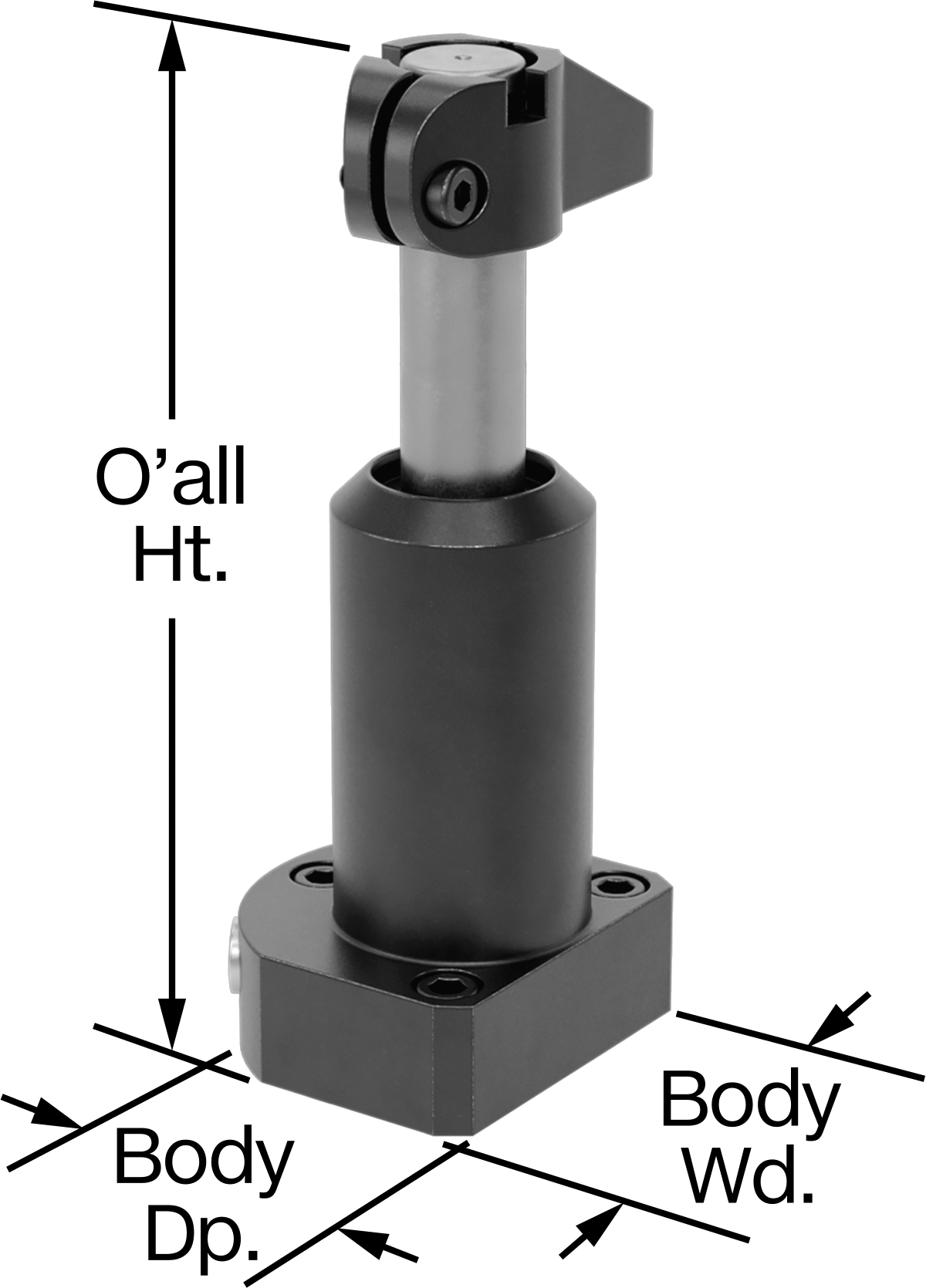 Clamping Arm Shown in Open Position (Sold Separately)