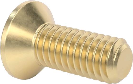 Pirinç Phillips Düz Başlı Vidalar, M3 x 0,5 mm Diş Boyutu, 8 mm Uzunluk