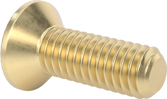 Pirinç Phillips Düz Başlı Vidalar, M4 x 0,7 mm Diş Boyutu, 12 mm Uzunluk