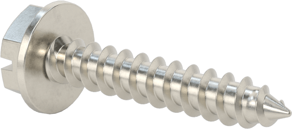 Sac Metal için Flanşlı Altıgen Başlı Vidalar, Süper Korozyona Dayanıklı 316 Paslanmaz Çelik, Numara 6 Boyut, 3/4" Uzunluk