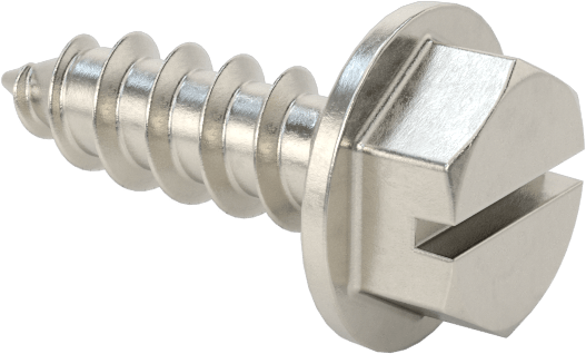 Sac Metal için Flanşlı Altıgen Başlı Vidalar, Süper Korozyona Dayanıklı 316 Paslanmaz Çelik, Numara 8 Boyut, 1/2" Uzunluk