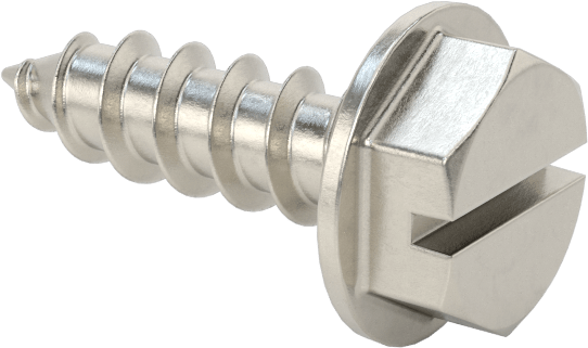 Sac Metal için Flanşlı Altıgen Başlı Vidalar, Süper Korozyona Dayanıklı 316 Paslanmaz Çelik, 10 Numaralı Boyut, 5/8" Uzunluk