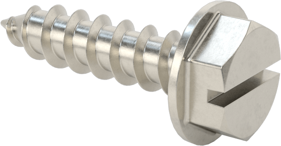 Sac Metal için Flanşlı Altıgen Başlı Vidalar, Süper Korozyona Dayanıklı 316 Paslanmaz Çelik, 10 Numaralı Boyut, 3/4" Uzunluk
