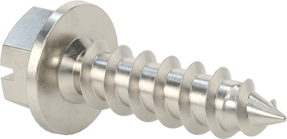 Sac Metal için Flanşlı Altıgen Başlı Vidalar, Süper Korozyona Dayanıklı 316 Paslanmaz Çelik, 12 Numaralı Boyut, 3/4" Uzunluk