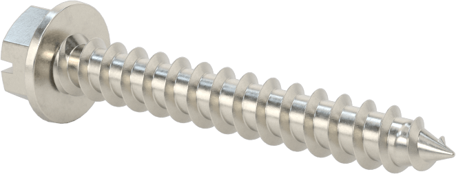 Sac Metal için Flanşlı Altıgen Başlı Vidalar, Süper Korozyona Dayanıklı 316 Paslanmaz Çelik, 12 Numaralı Boyut, 1-1/2" Uzunluk