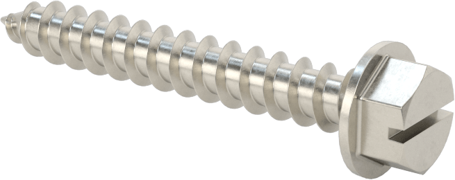 Sac Metal için Flanşlı Altıgen Başlı Vidalar, Süper Korozyona Dayanıklı 316 Paslanmaz Çelik, 12 Numaralı Boyut, 1-1/2" Uzunluk