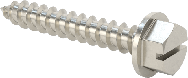 Sac Metal için Flanşlı Altıgen Başlı Vidalar, Süper Korozyona Dayanıklı 316 Paslanmaz Çelik, 14 Numaralı Boyut, 1-1/2" Uzunluk