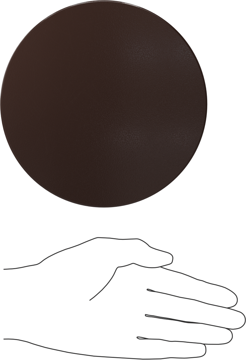 Kaygan Delrin® Asetal AF Reçine Diski, 3" Uzunluk, 6" Çap