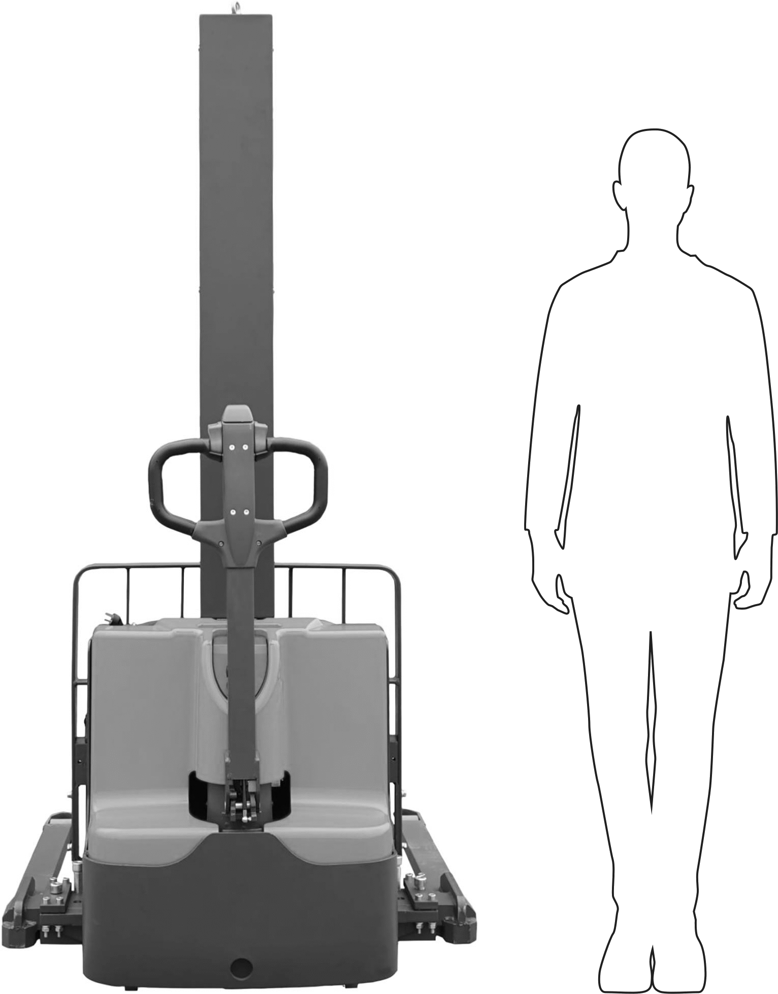 Motorlu, Pille Çalışan Forklift, Çatal
