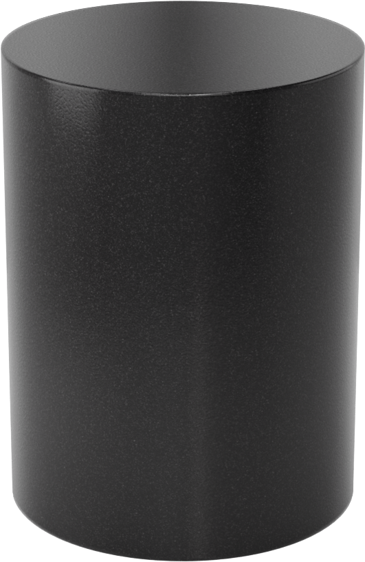 Siyah Delrin® Asetal Reçine Disk, Aşınmaya Dayanıklı, Kolay İşlenebilir, 4" Uzunluk, 3" Çap