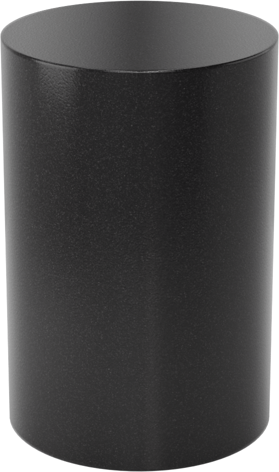 Siyah Delrin® Asetal Reçine Disk, Aşınmaya Dayanıklı, Kolay İşlenebilir, 6 inç Uzunluk, 4" Çap