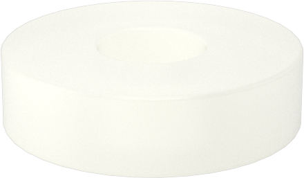 Yüksek Mukavemetli Cam Elyaflı Naylon Pullar, 2 Numaralı Vida Boyutu için, 0.090" ID, 0.250" OD