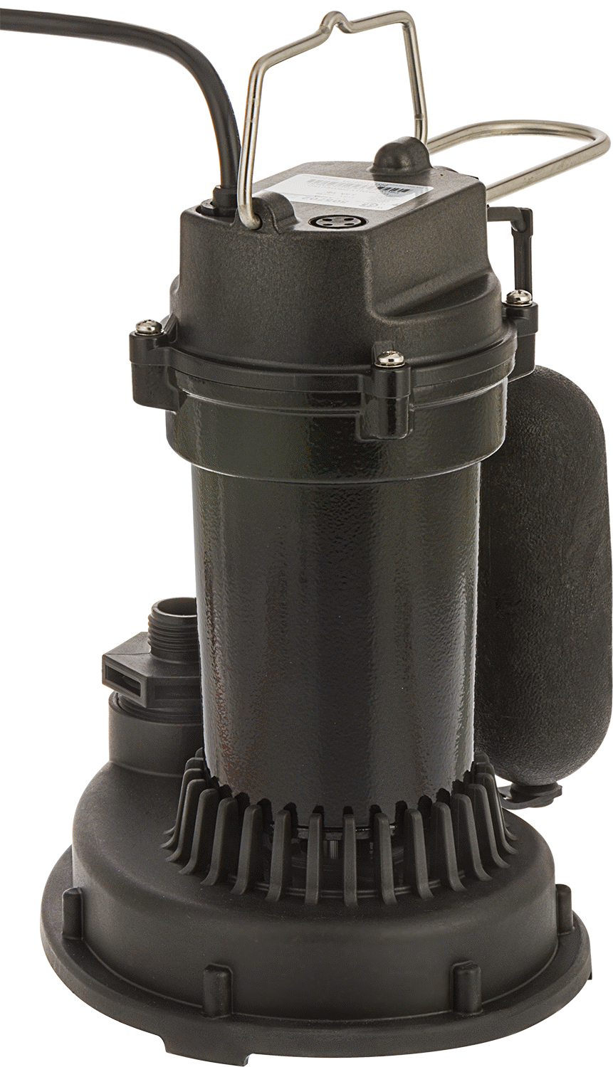 Su için Karter Pompası, Şamandıralı Anahtarlı, 1/4 hp, 10 Fit Kablo ile Fiş