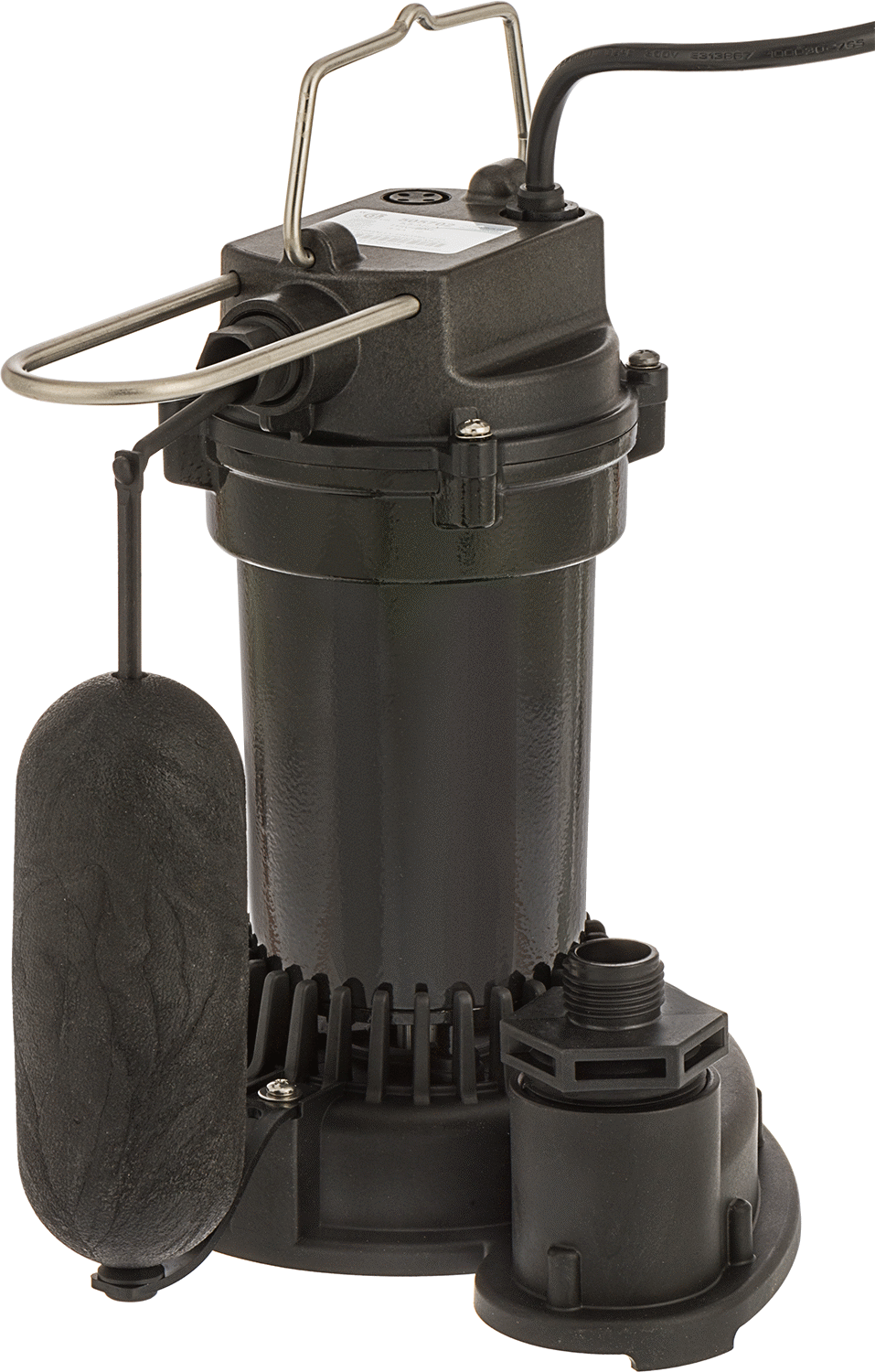 Su için Karter Pompası, Şamandıralı Anahtarlı, 1/4 hp, 10 Fit Kablo ile Fiş
