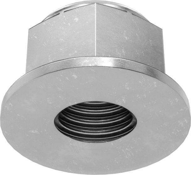 Yüksek Mukavemetli Çelik Naylon Ekli Flanş Somunu, Sınıf 10, Sarı Kromat Kaplı Çinko, M8 x 1,25 mm Diş Boyutu