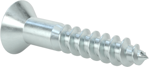 Ahşap için Phillips Oval Başlı Vidalar, Çinko Kaplı Çelik, Numara 6 Vida Boyutu, 3/4" Uzunluk