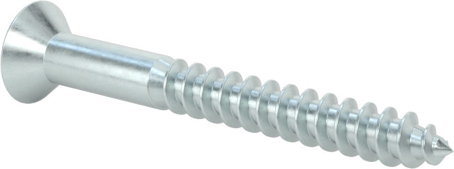 Ahşap için Phillips Oval Başlı Vidalar, Çinko Kaplı Çelik, Numara 8 Vida Boyutu, 1-1/2" Uzunluk