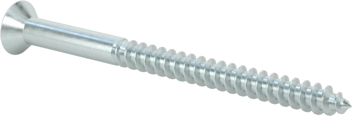 Ahşap için Phillips Oval Başlı Vidalar, Çinko Kaplı Çelik, Numara 8 Vida Boyutu, 2-1/4" Uzunluk
