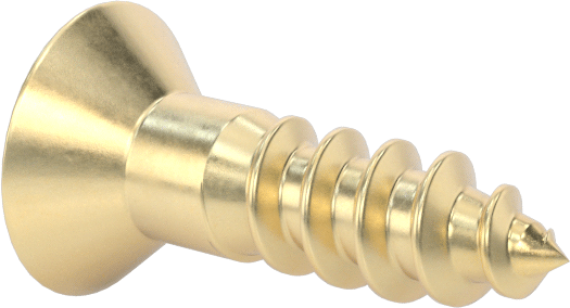 Ahşap için Phillips Oval Başlı Vidalar, Pirinç, Numara 6 Boyut, 1/2" Uzunluk